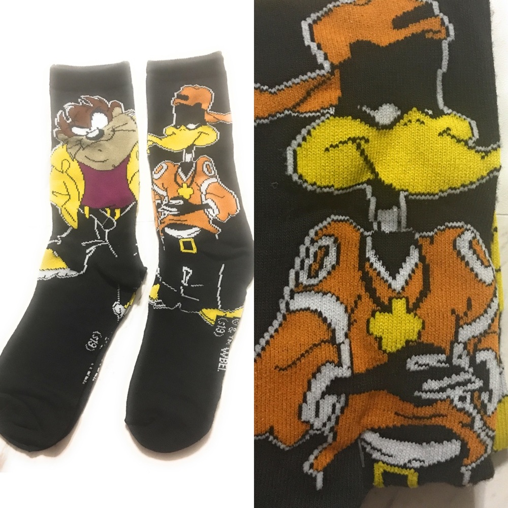 Taz & Daffy Duck 2pk Socks